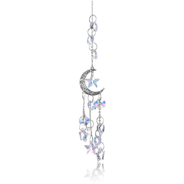 Alibaba Silver Acrylic Moon Suncatcher Crystal